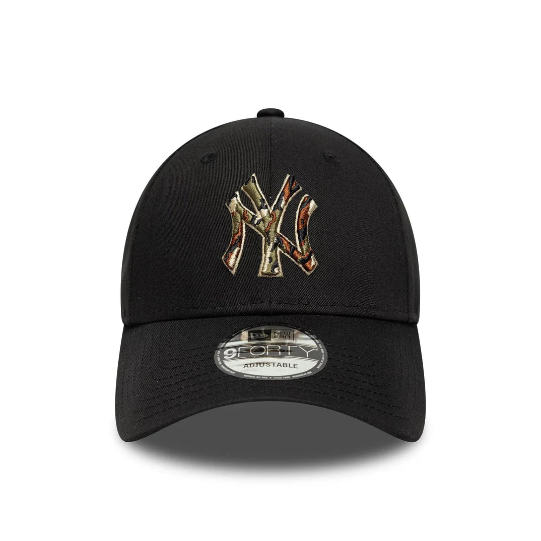 Casquette 9Forty New York Yankees Logo Camo Noir