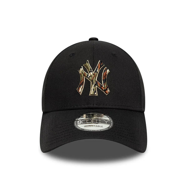 Casquette 9Forty New York Yankees Logo Camo Noir