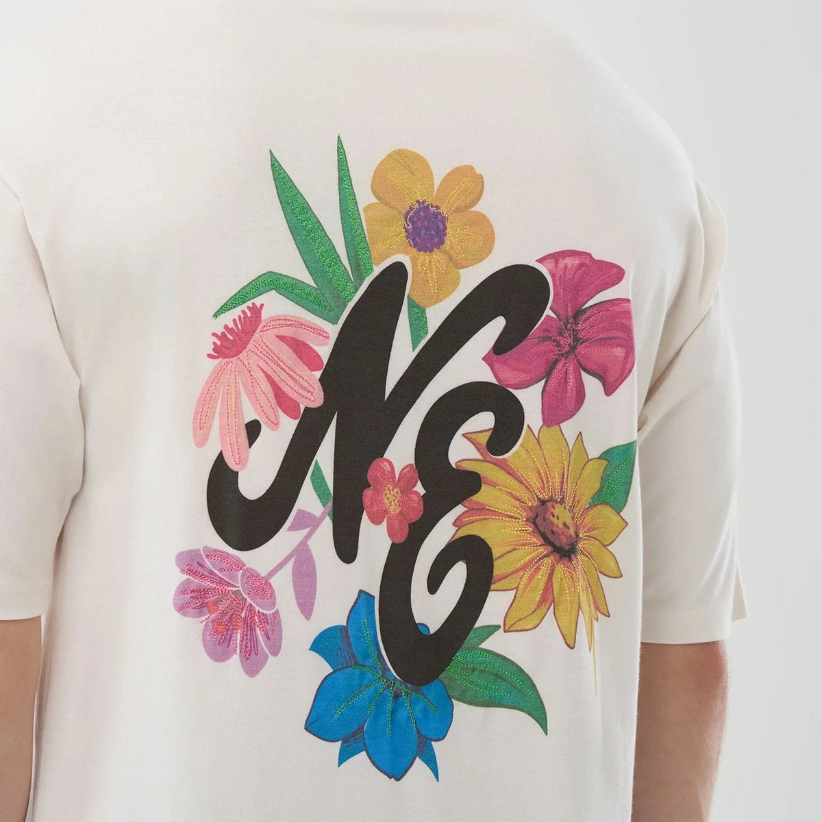 T-shirt Floral Crème