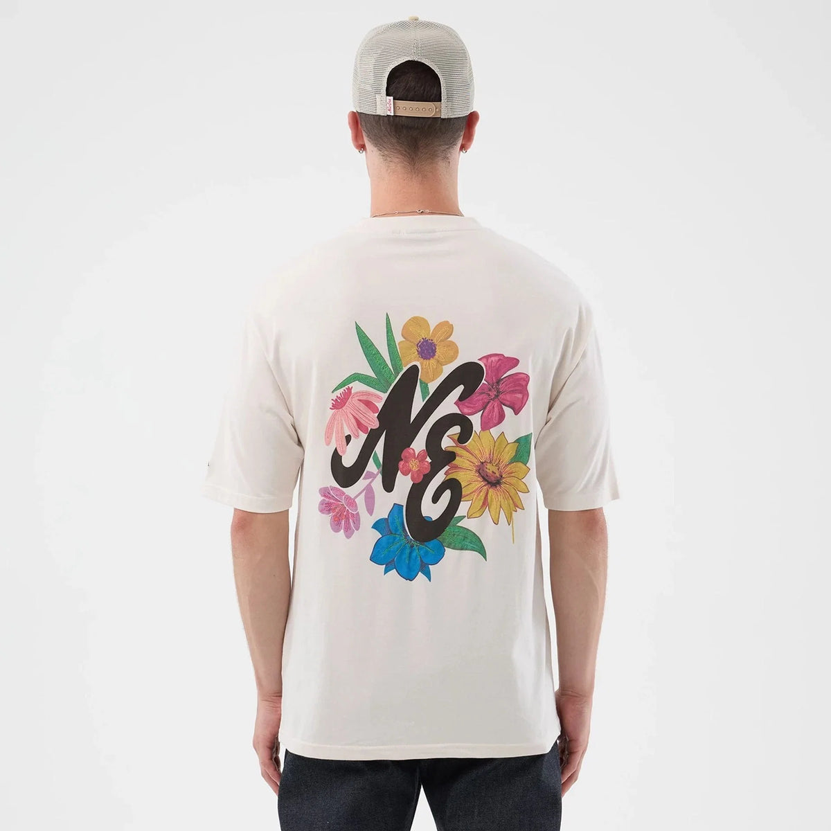T-shirt Floral Crème