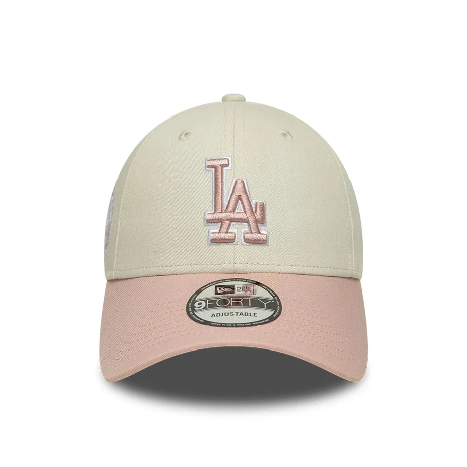 Casquette 9Forty Los Angeles Dodgers World Series Beige/Rose