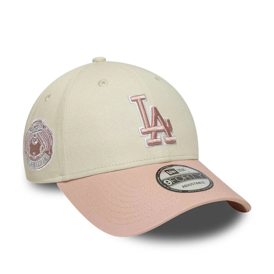 Casquette 9Forty Los Angeles Dodgers World Series Beige/Rose