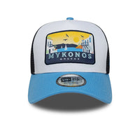 Casquette Trucker Mykonos Blanc/Bleu