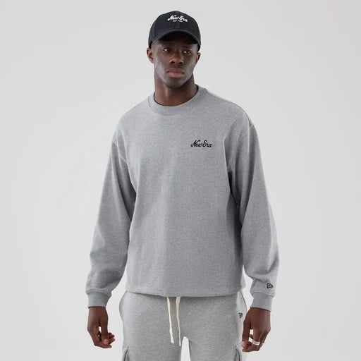 Sweat-shirt Basic Over Gris/Noir
