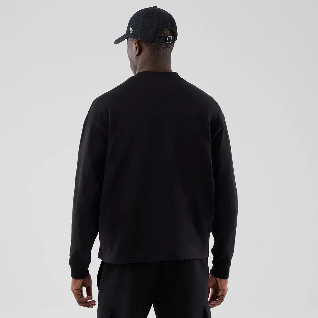 Sweat-shirt Basic Over Gris/Noir