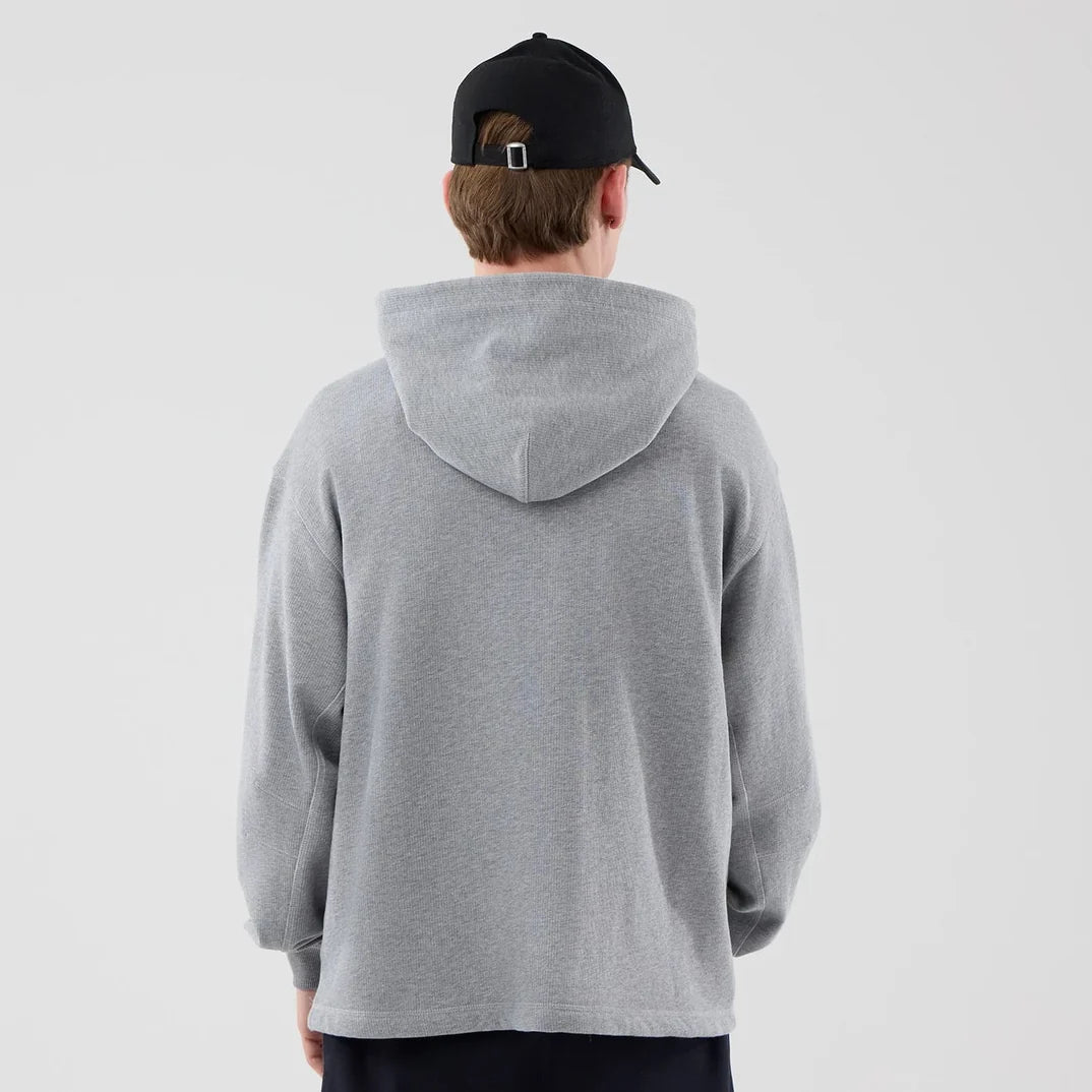 Hoodie Basic Over Noir/Gris