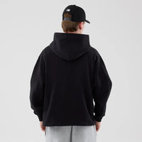 Hoodie Basic Over Noir/Gris