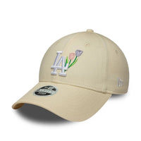 Casquette 9Forty Los Angeles Dodgers Flower Femme Beige