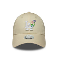 Casquette 9Forty Los Angeles Dodgers Flower Femme Beige