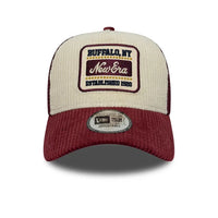 Casquette Trucker Héritage Velours Beige/Bordeaux