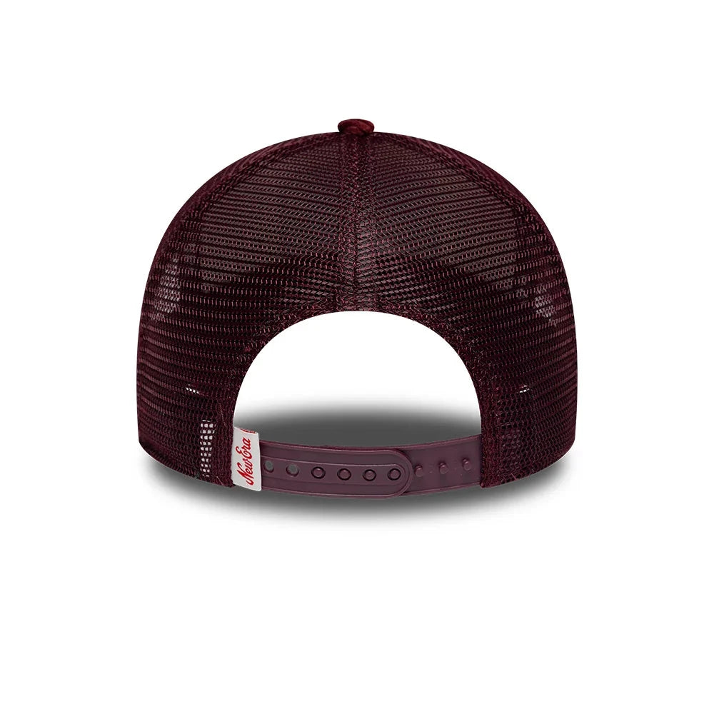 Casquette Trucker Héritage Velours Beige/Bordeaux
