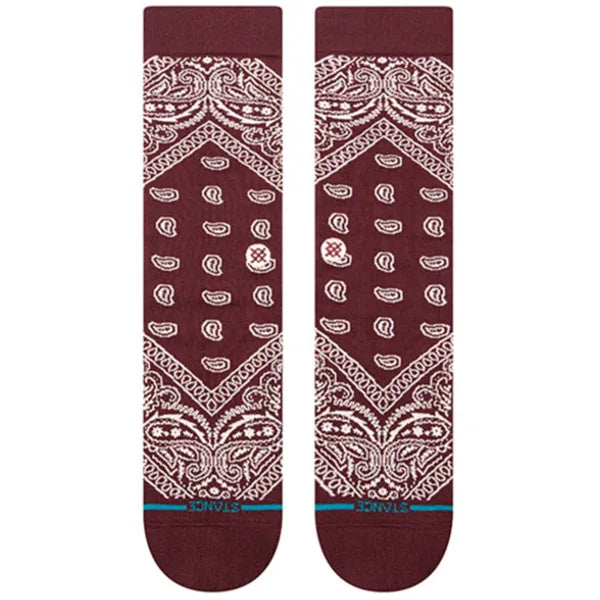 Chaussette Bandana Bordeaux