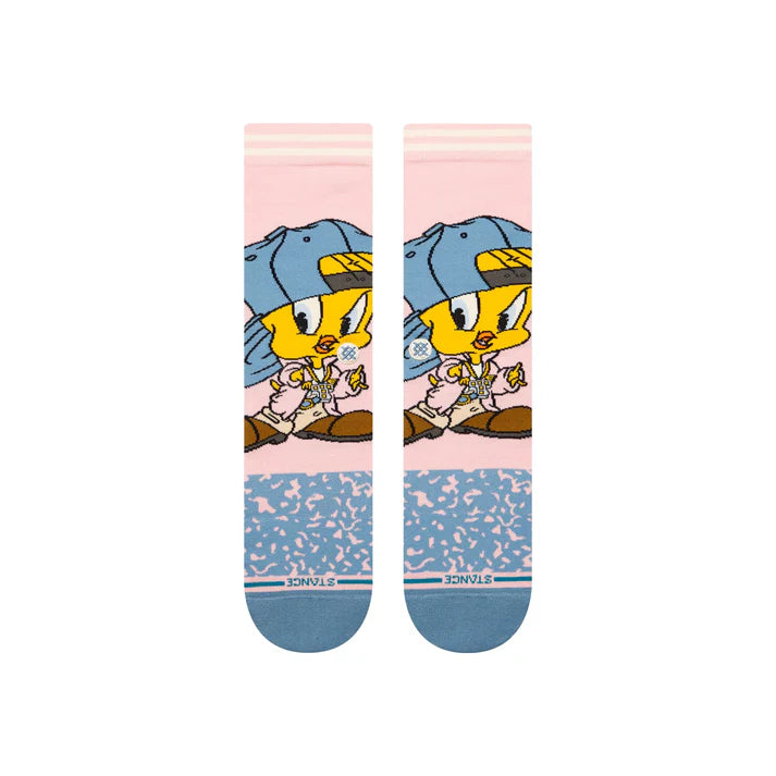 Chaussette Tweety Crew Rose