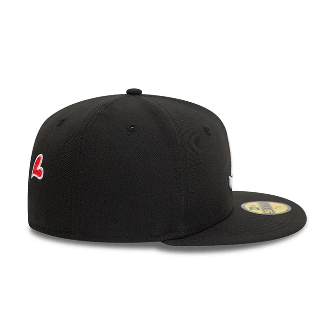 Casquette 59Fifty Atlanta Braves Cœur Noir