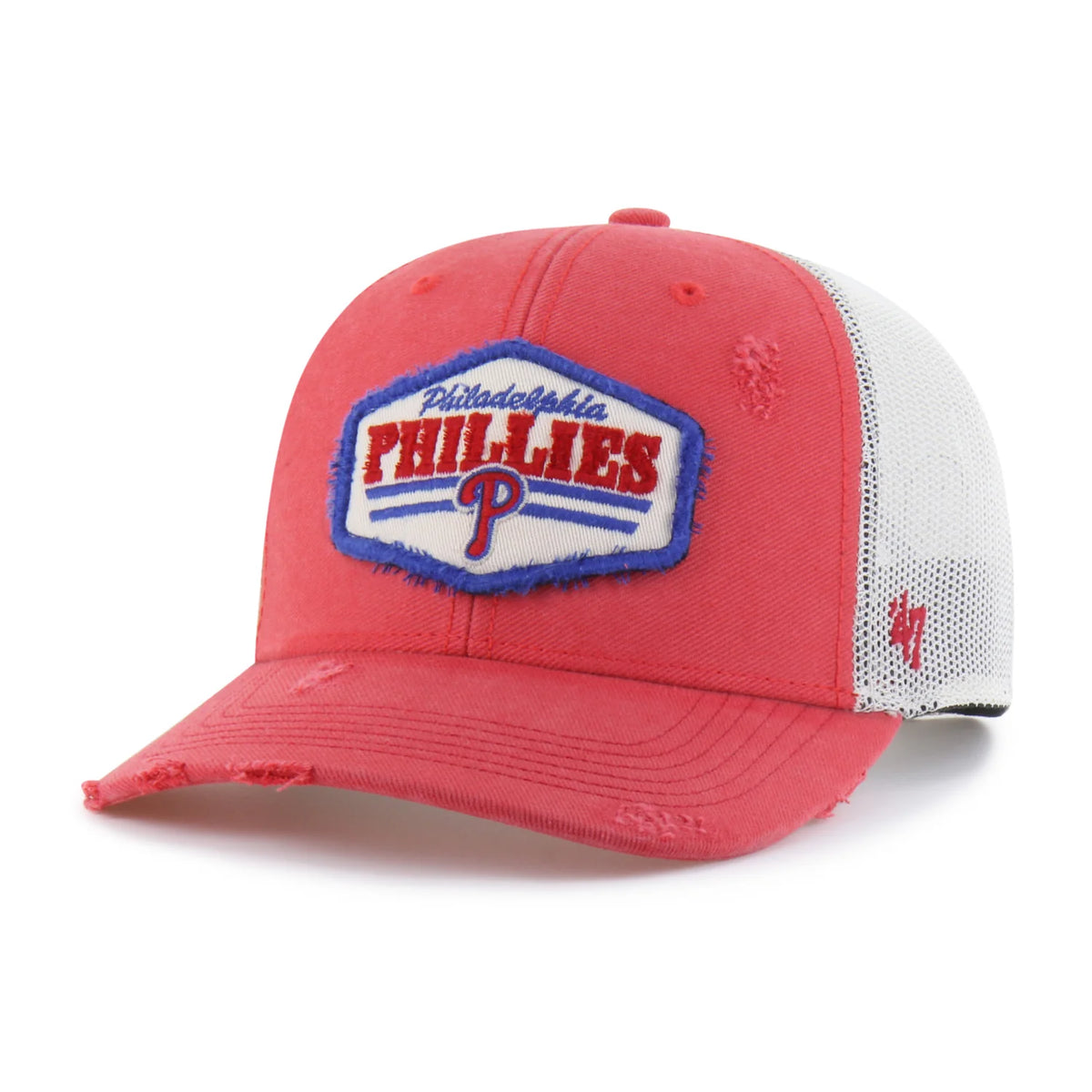 Casquette Trucker Philadelphie Phillies Destroy Washed Rouge