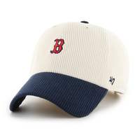 Casquette Clean Up Boston Red Sox Velours Crème/Marine