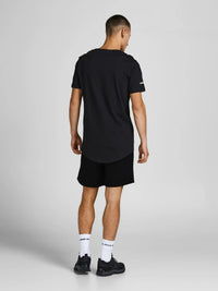 Short Coton Noir/Beige