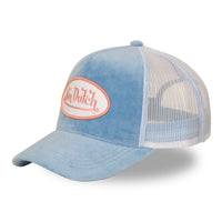 Casquette Trucker Original Velours Bleu