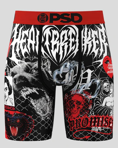 Boxer Psd Broken Promises Noir/Blanc/Rouge