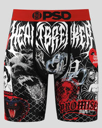 Boxer Psd Broken Promises Noir/Blanc/Rouge