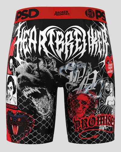 Boxer Psd Broken Promises Noir/Blanc/Rouge