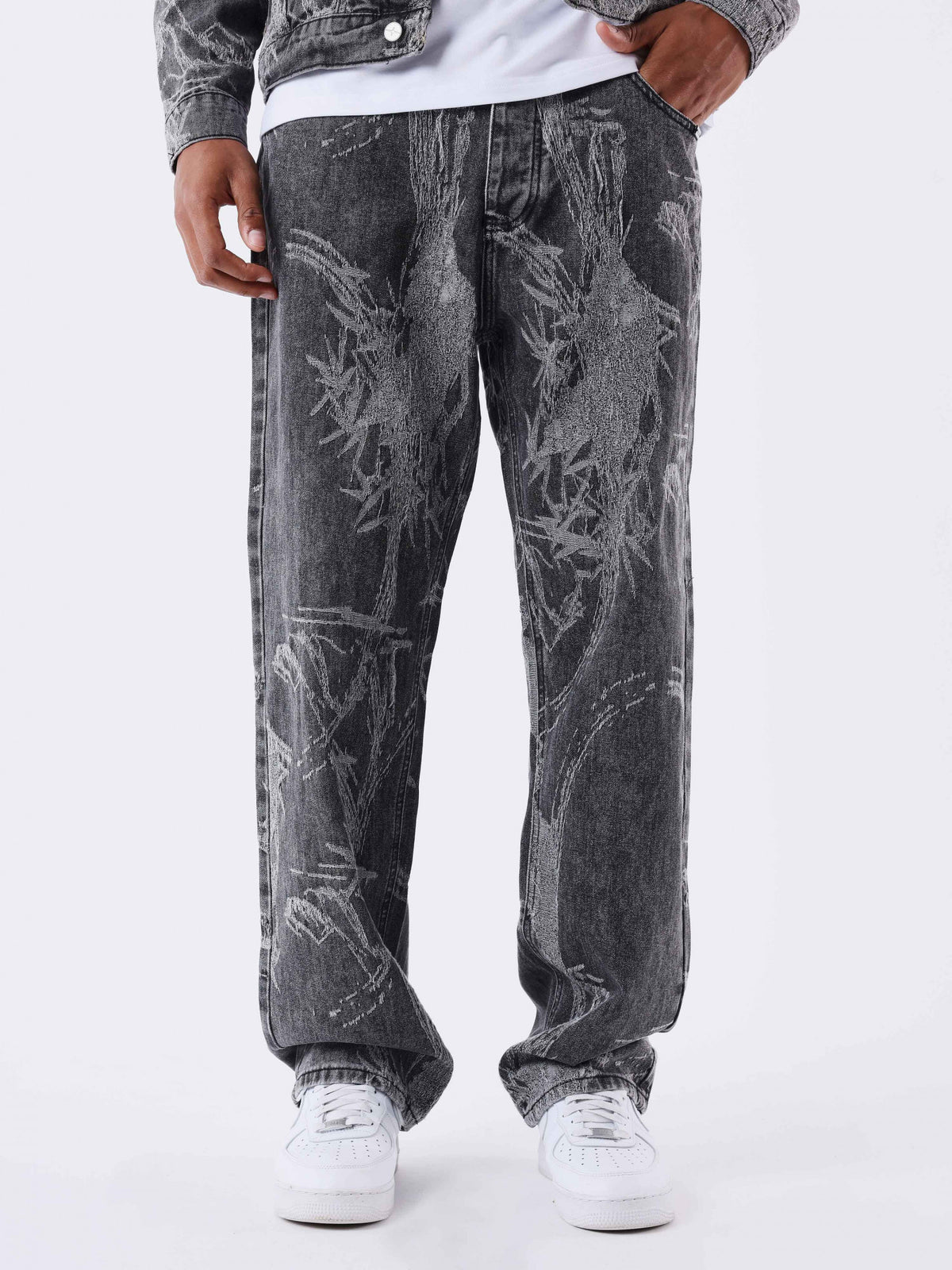 Baggy Print Noir/Gris