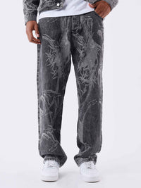 Baggy Print Noir/Gris