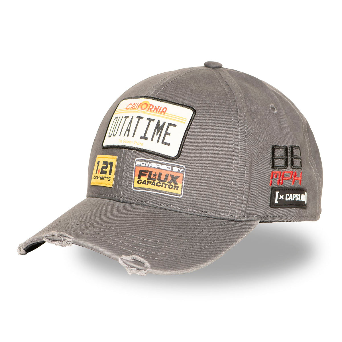 Casquette Retour Vers Le Futur Destroy Gris
