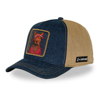 Casquette Trucker Animal Tupac Bleu
