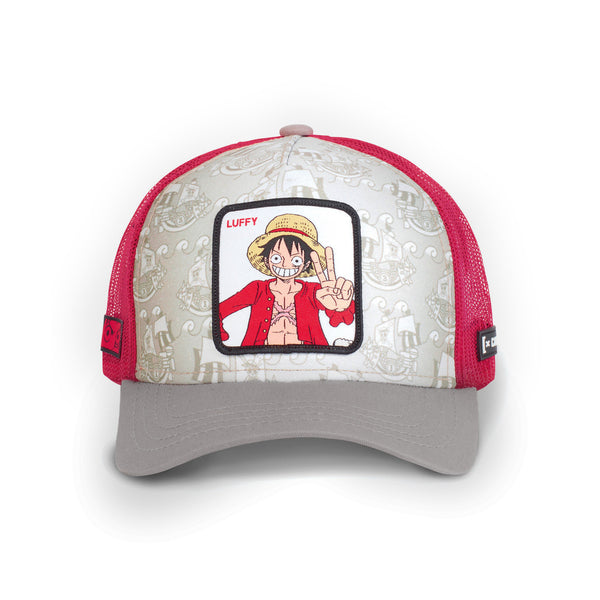 Casquette Junior One Piece Luffy Gris/Rouge