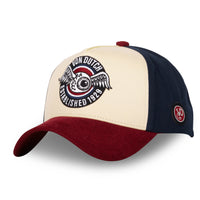 Casquette Baseball Beige/Rouge/Bleu