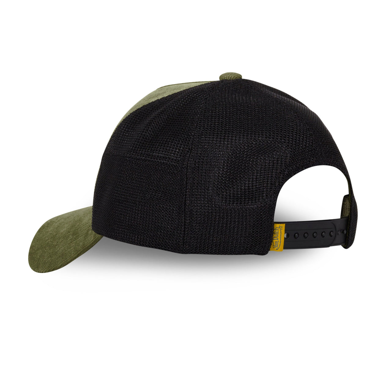 Casquette Trucker Velours Kaki/Noir