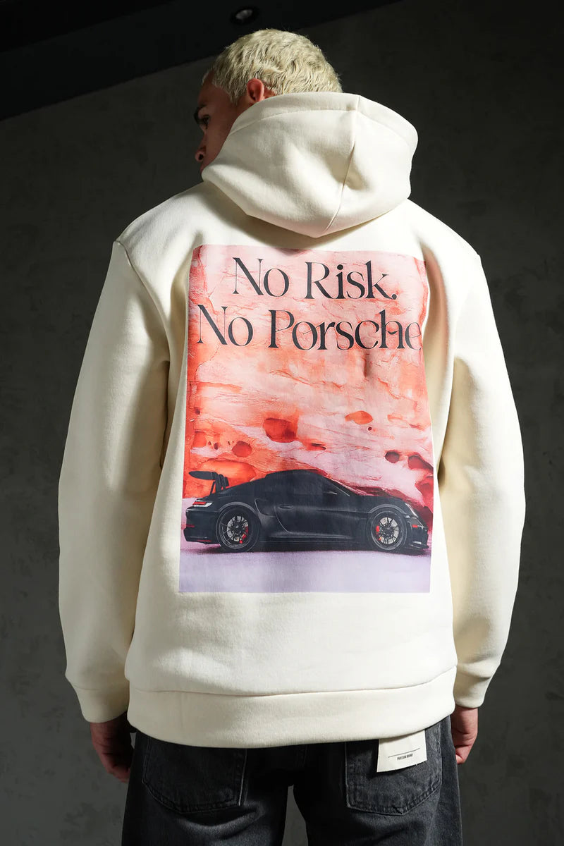 Hoodie Porsche Beige