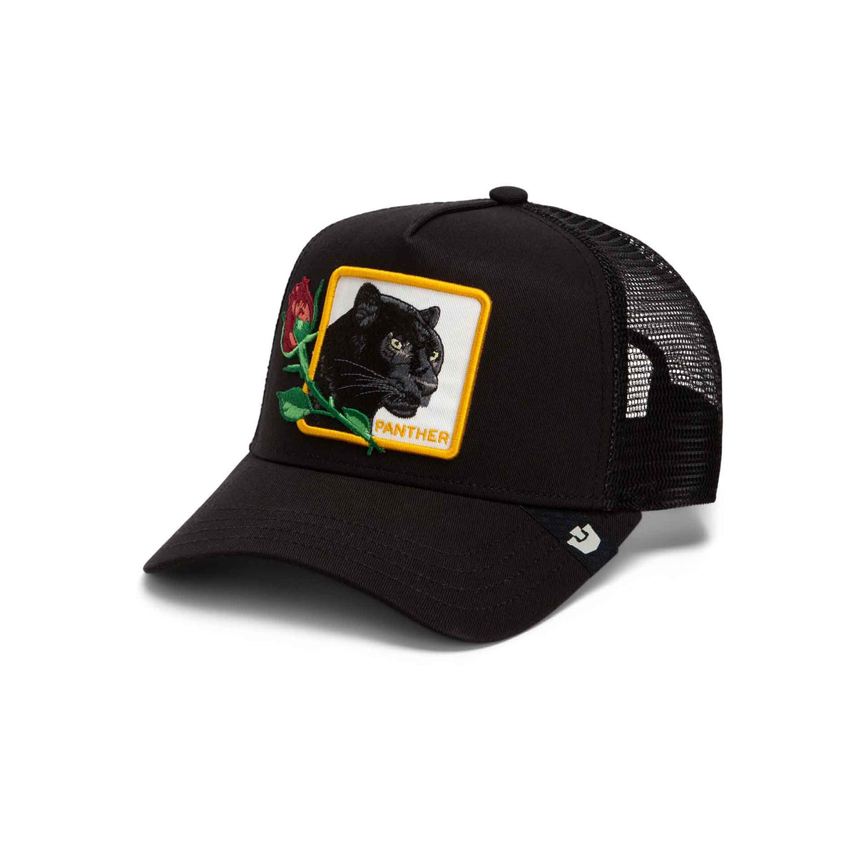Casquette Trucker Panther Flower Noir