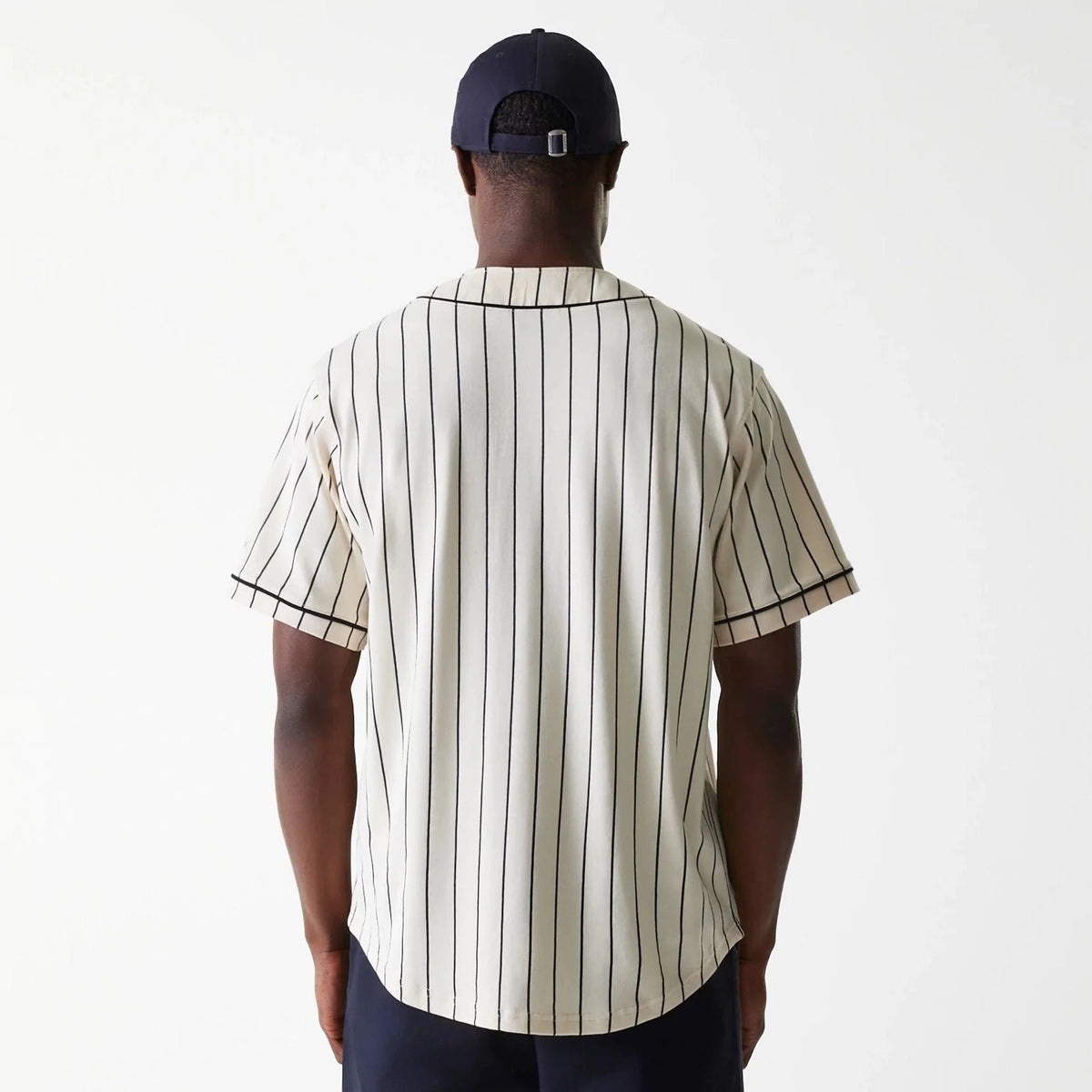 Jersey Pinstripe Baseball Beige