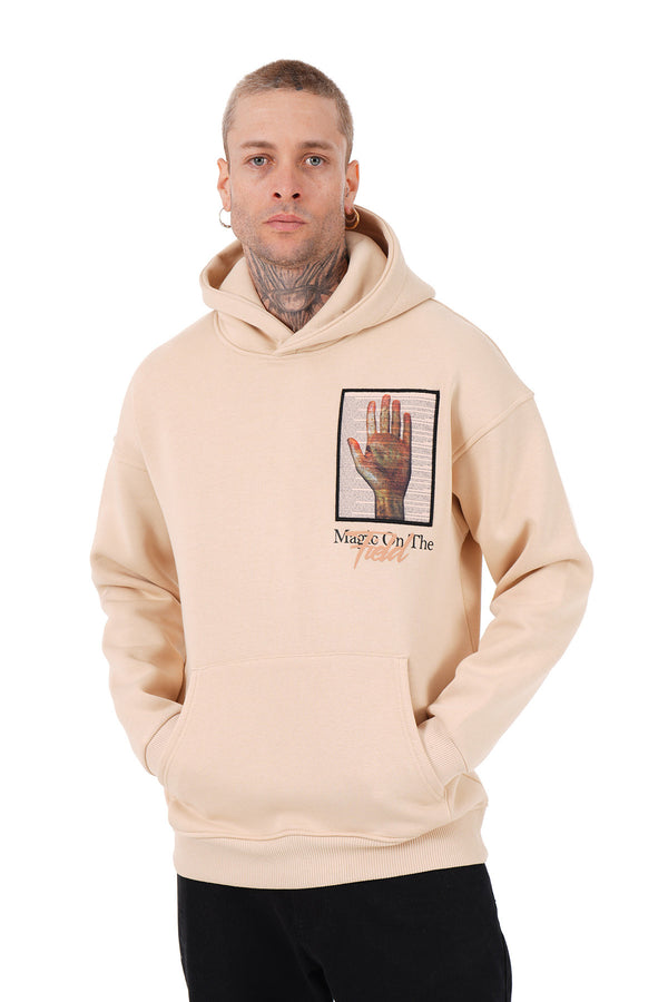 Hoodie Magic On The Field Beige