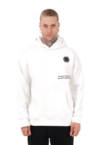 Hoodie Motif Oeil Blanc