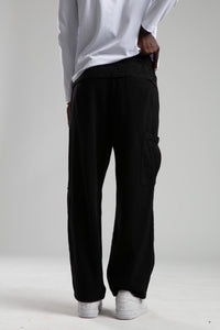 Pantalon Cargo Large Noir