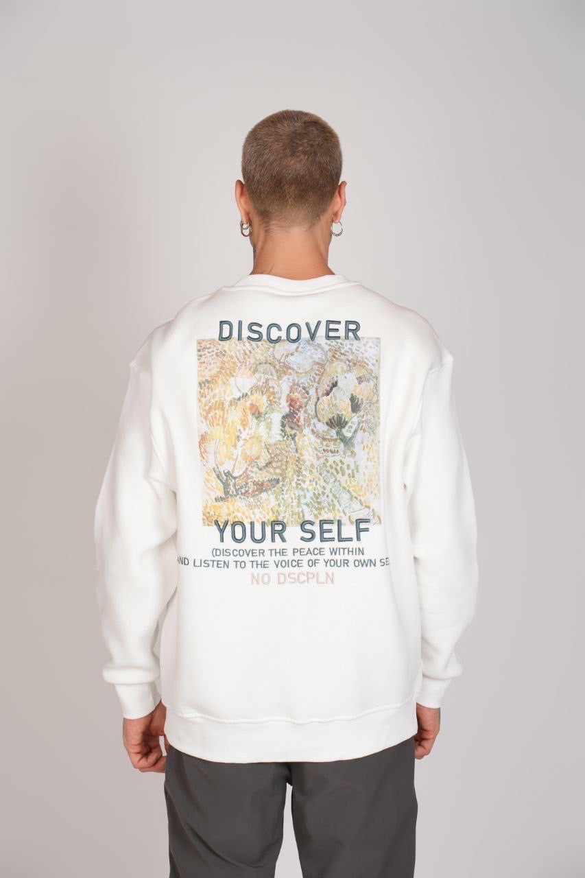 Sweat-shirt Discover Blanc