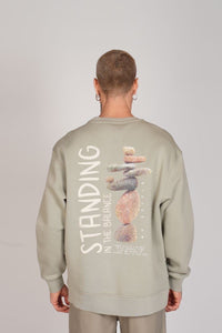 Sweat-shirt Standing Kaki