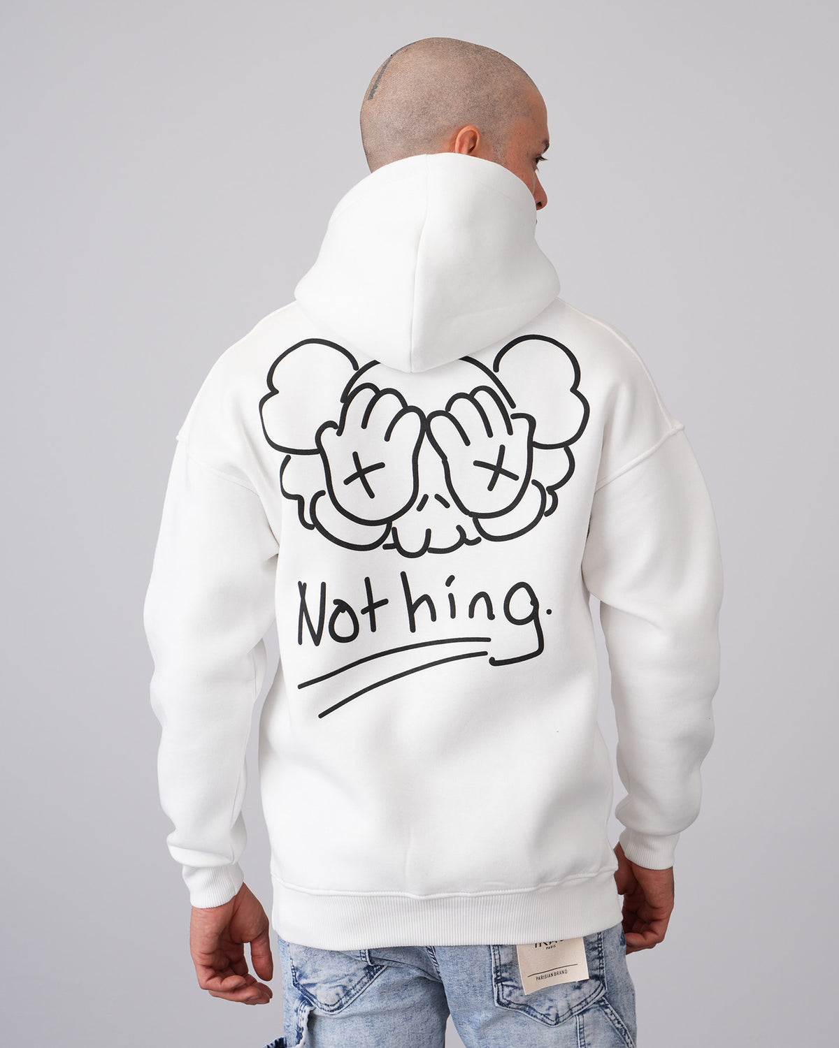 Hoodie Nothing Blanc