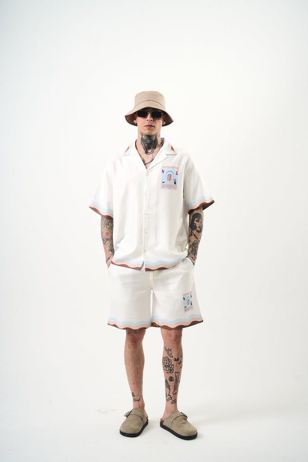 Ensemble Chemise/Short Morocco Blanc