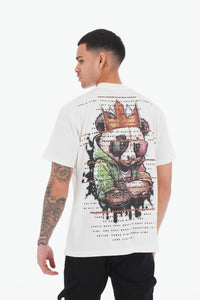 T-shirt Panda King Ivoire