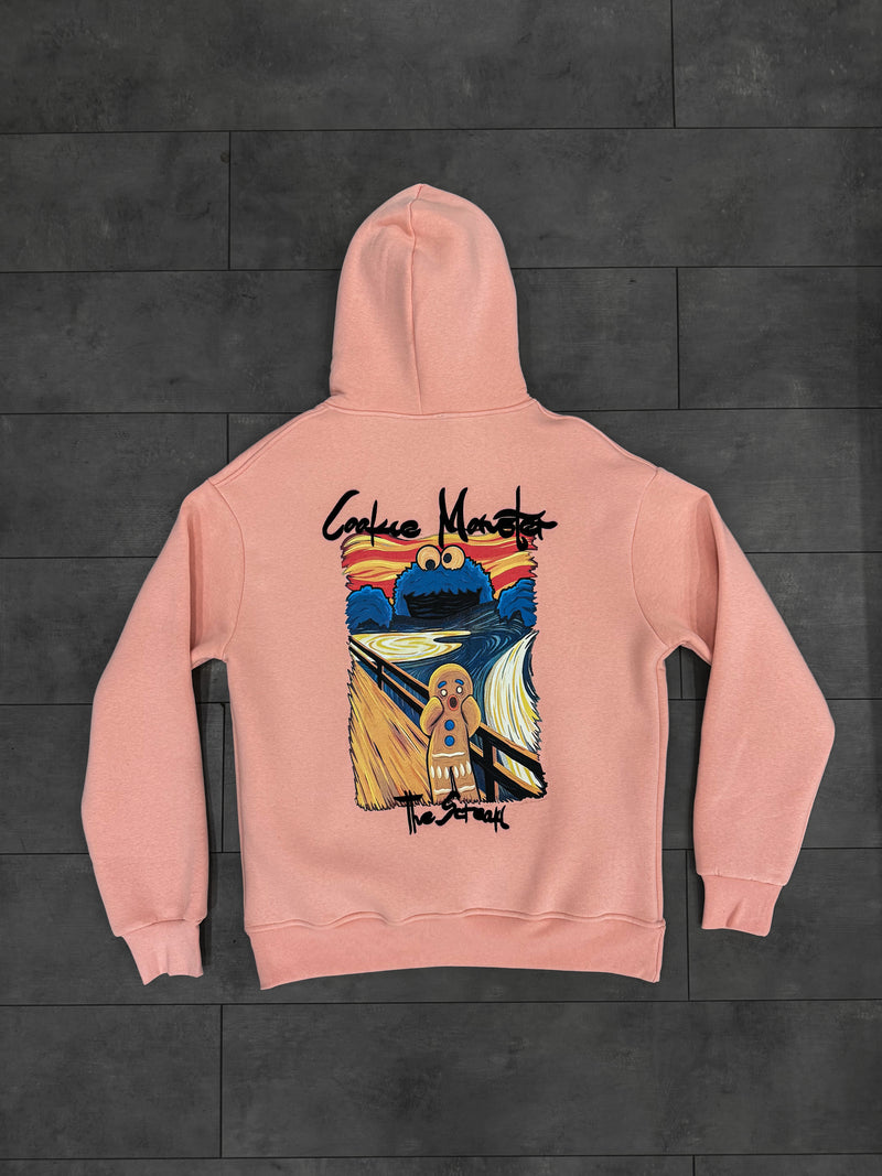 Hoodie Cookie Monster Rose