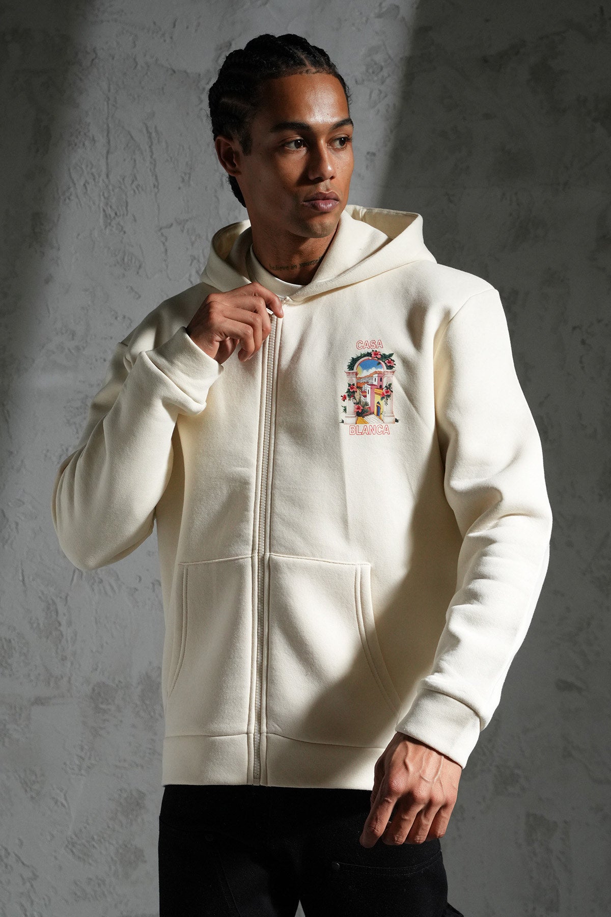 Veste Zip Casa Crème