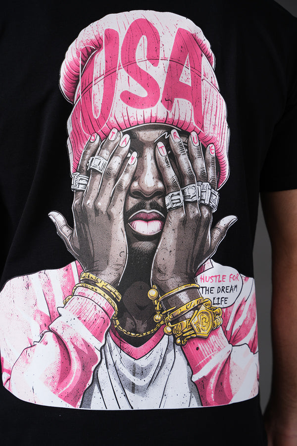 T-shirt Ikao USA Noir