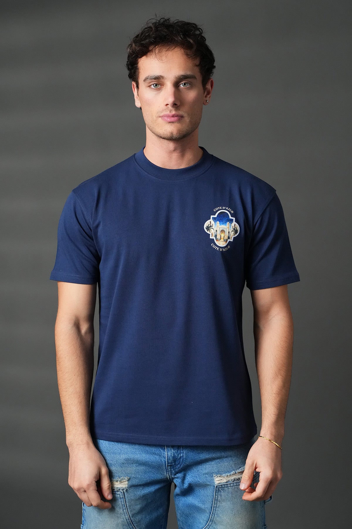 T-shirt Ikao Côte d'Azur Marine