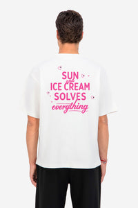 T-shirt Ice Cream Blanc