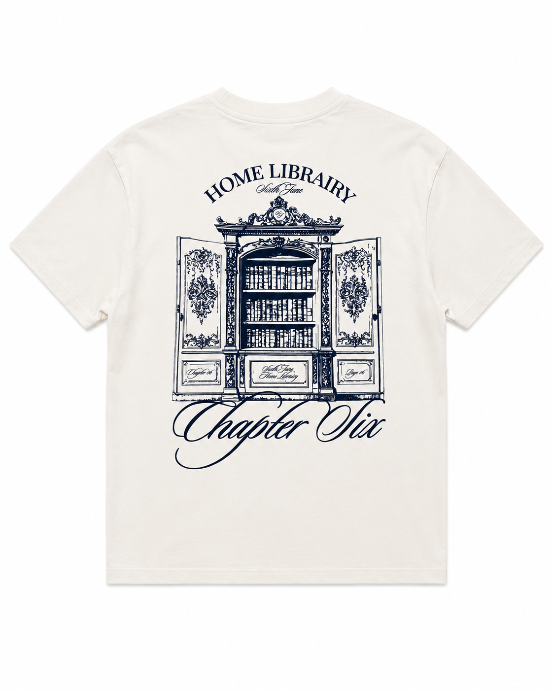 T-shirt Librairy Blanc