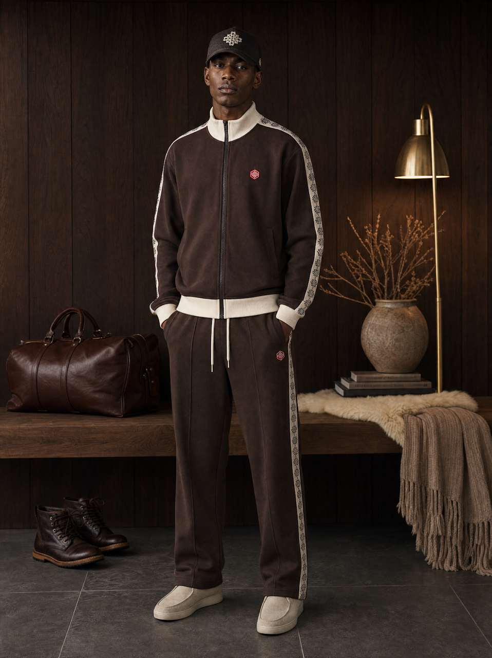 Veste Rosace Marron